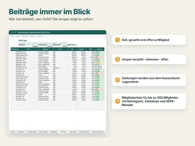 Beispielansicht: Mitglieder erfassen